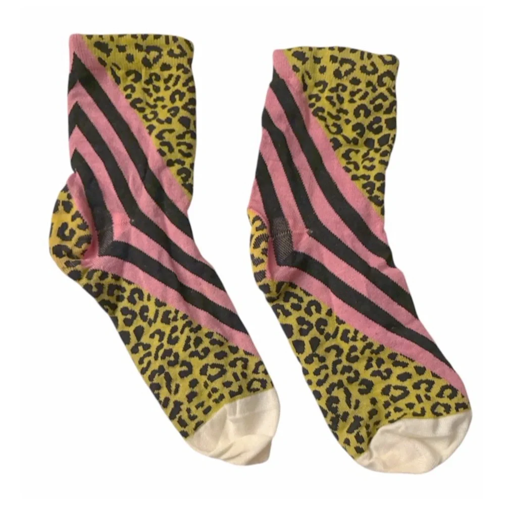 SALE! Hysteria Happy Socks Trendy 2-Pairs Samantha Ankle Socks & Fuzzy Socks